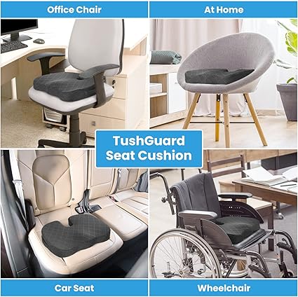 All-Day Comfort Cushion – Memory Foam Support for Work, Drive & Travel - Image 5