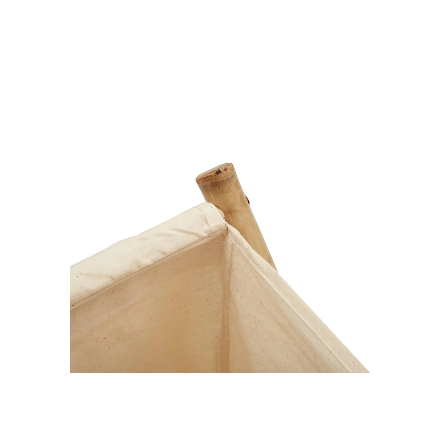 vidaXL Laundry Basket Cream White 45x55x63.5 cm Bamboo - Image 3