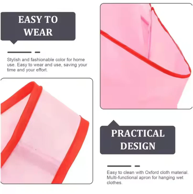 Waterproof Large Pocket Laundry Apron - Image 4