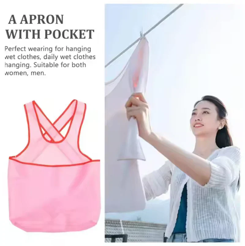 Waterproof Large Pocket Laundry Apron - Image 5